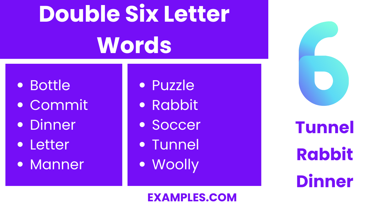 double six letter words