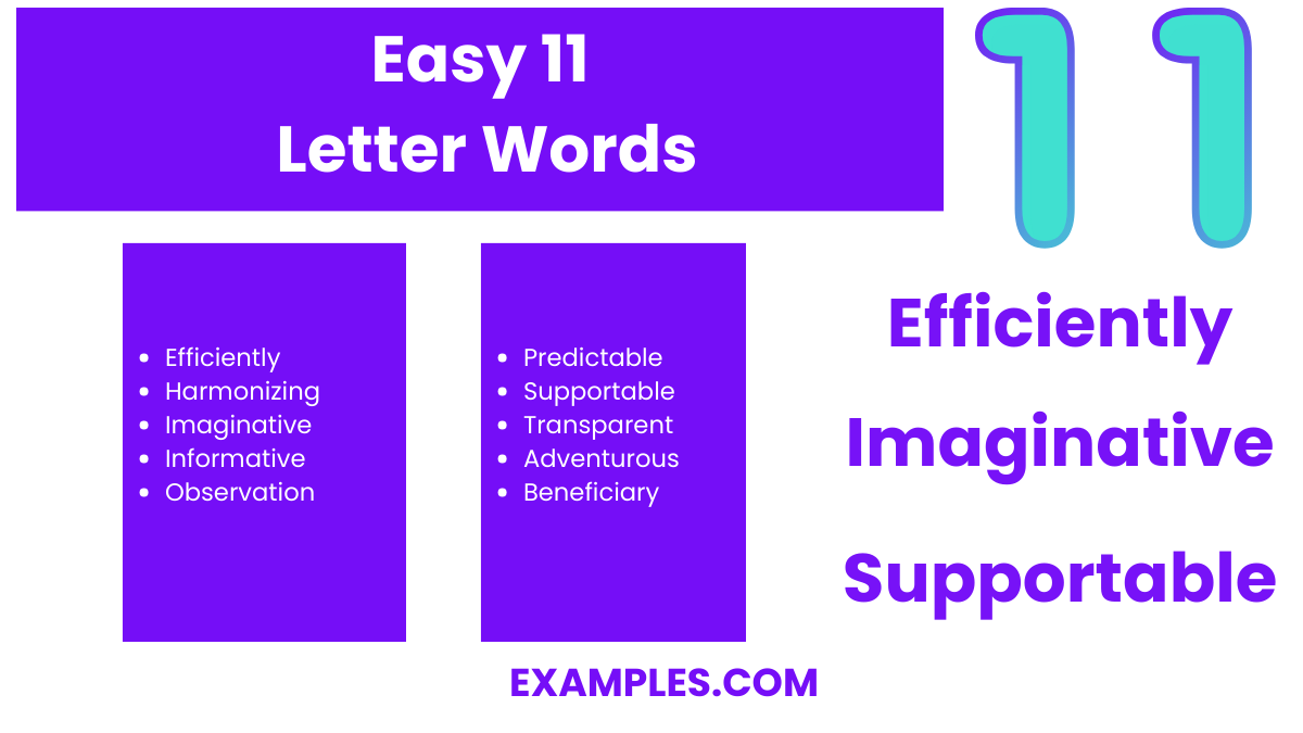 easy 11 letters words 2