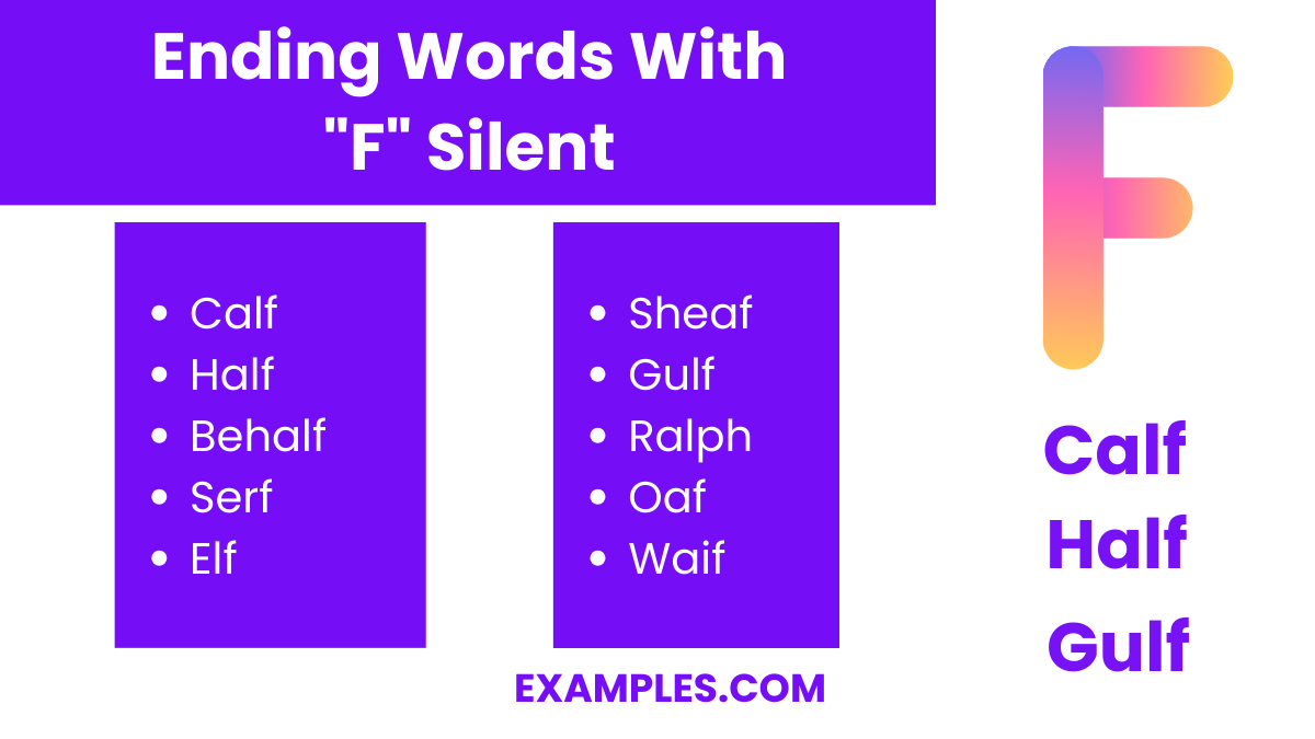 F Silent Words: Meaning , PDF