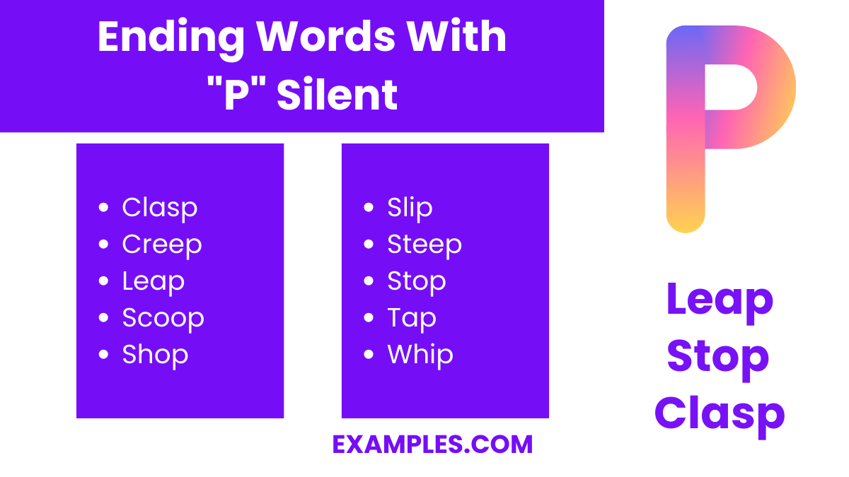ending words with p silent