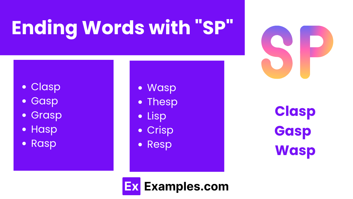 ending words with sp