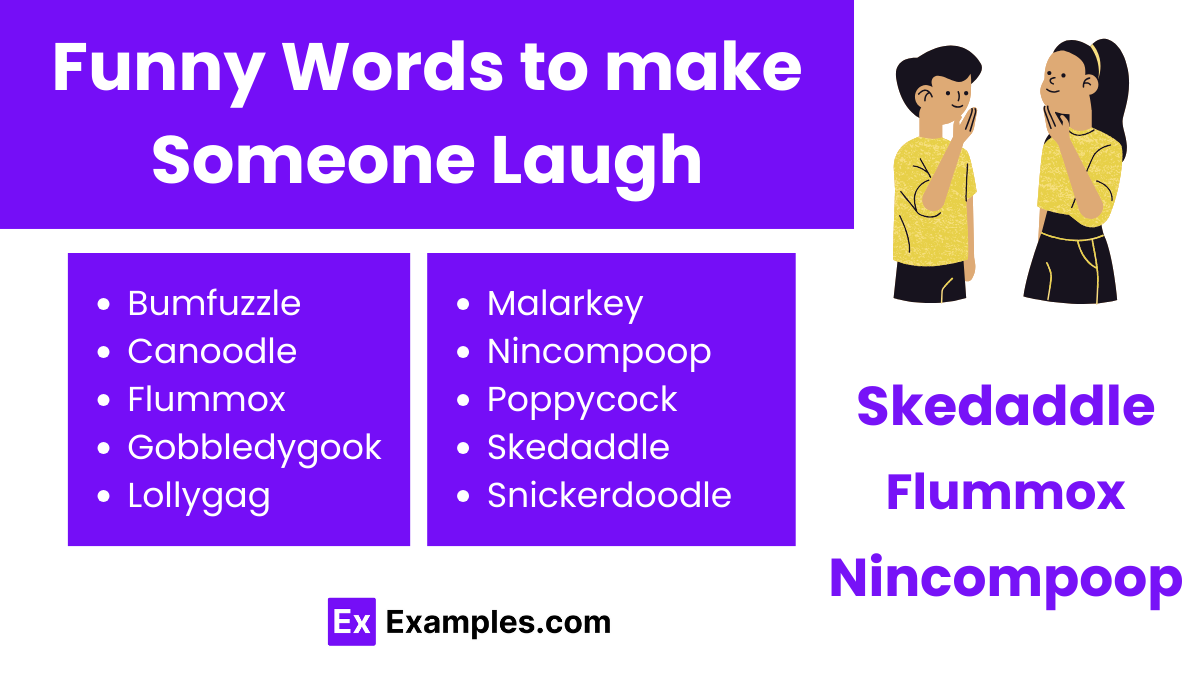 funny words to make someone laugh