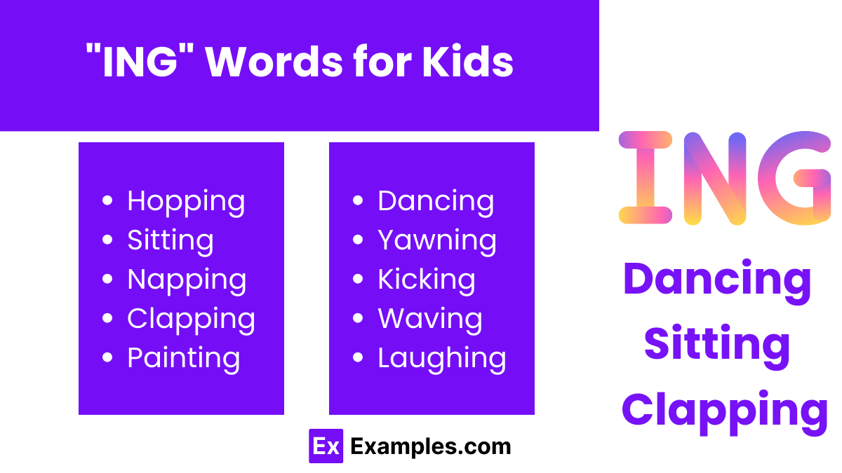 ing words for kids