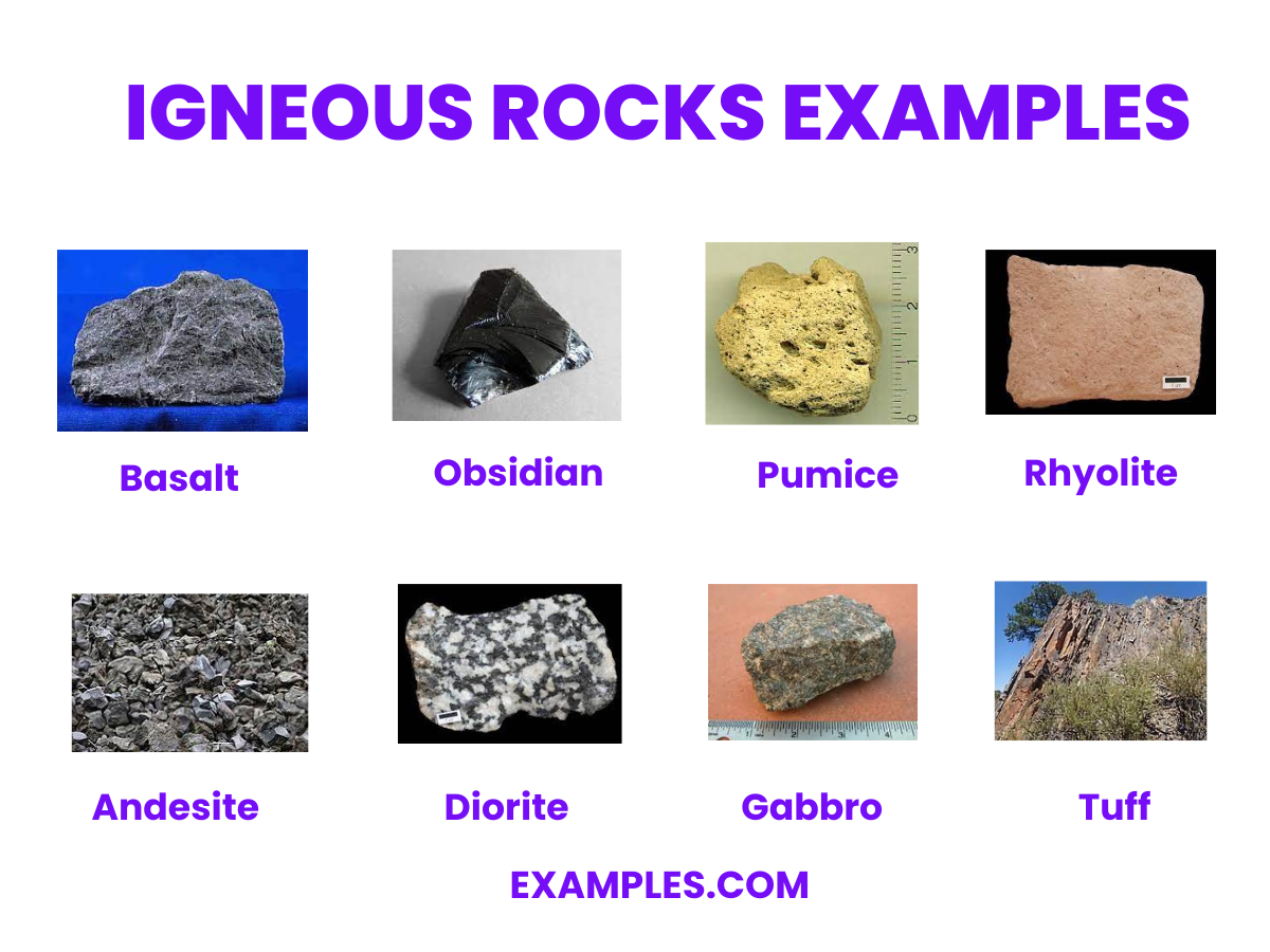 igneous rocks examples
