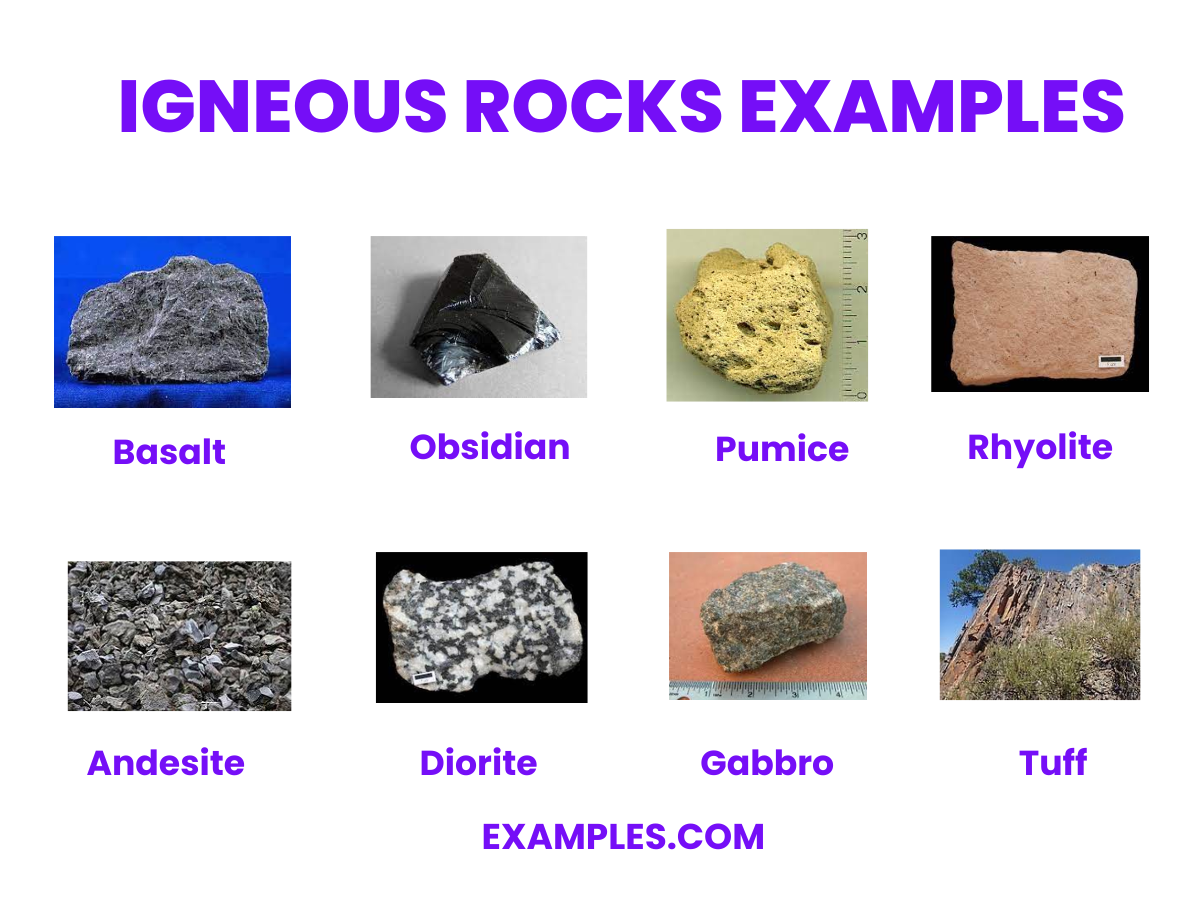 Igneous Rocks Examples