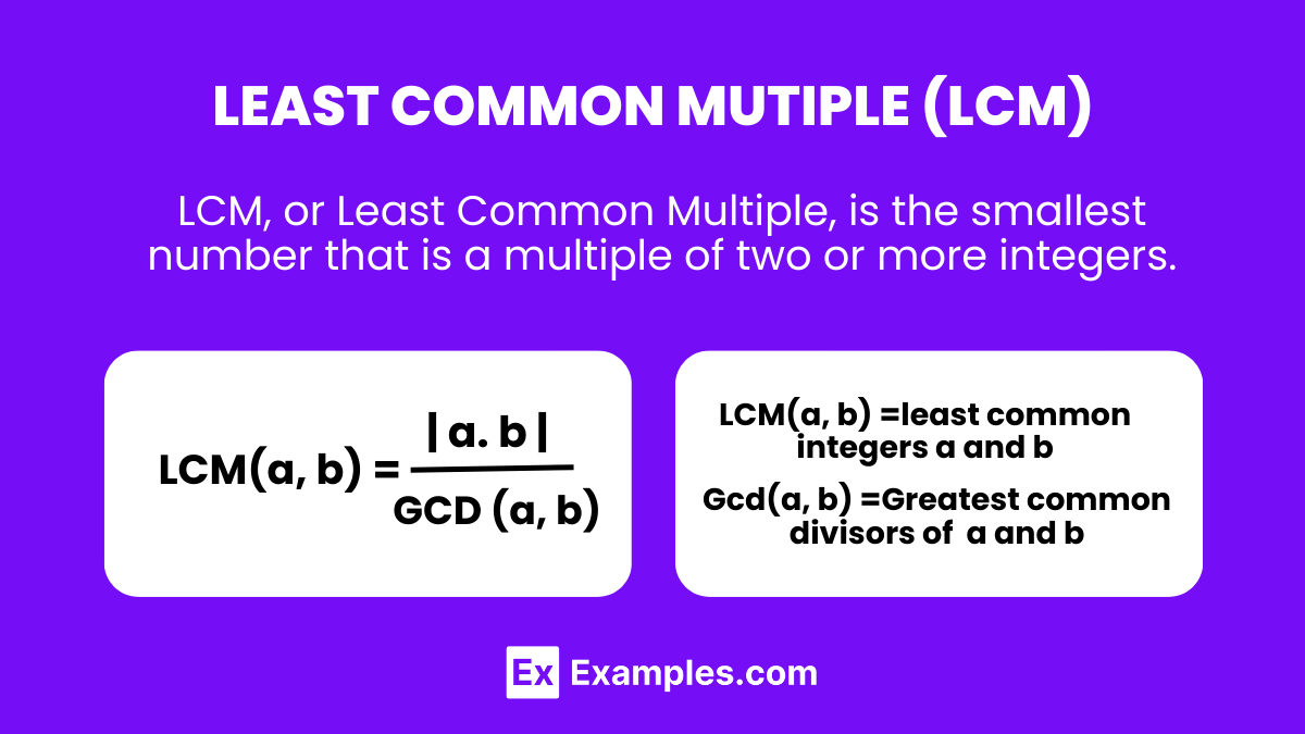 Least common mutiple LCM 1 1
