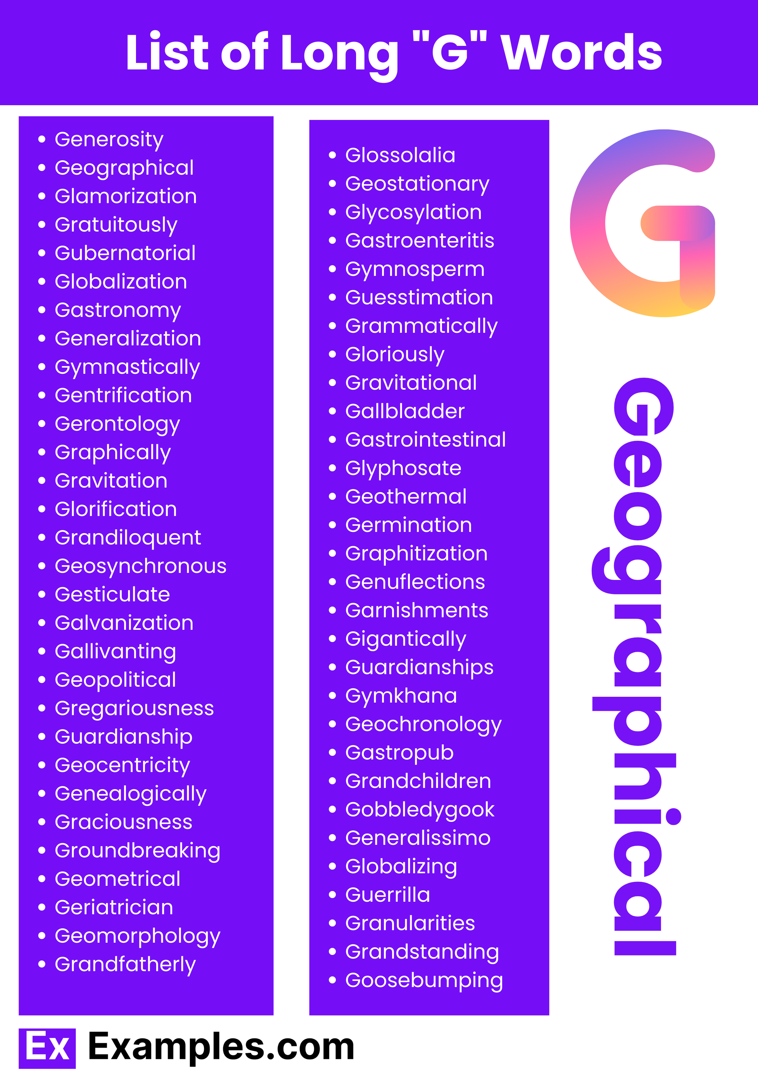 Words Start With G Synonyms For Words Starting With A To Z Synonyms