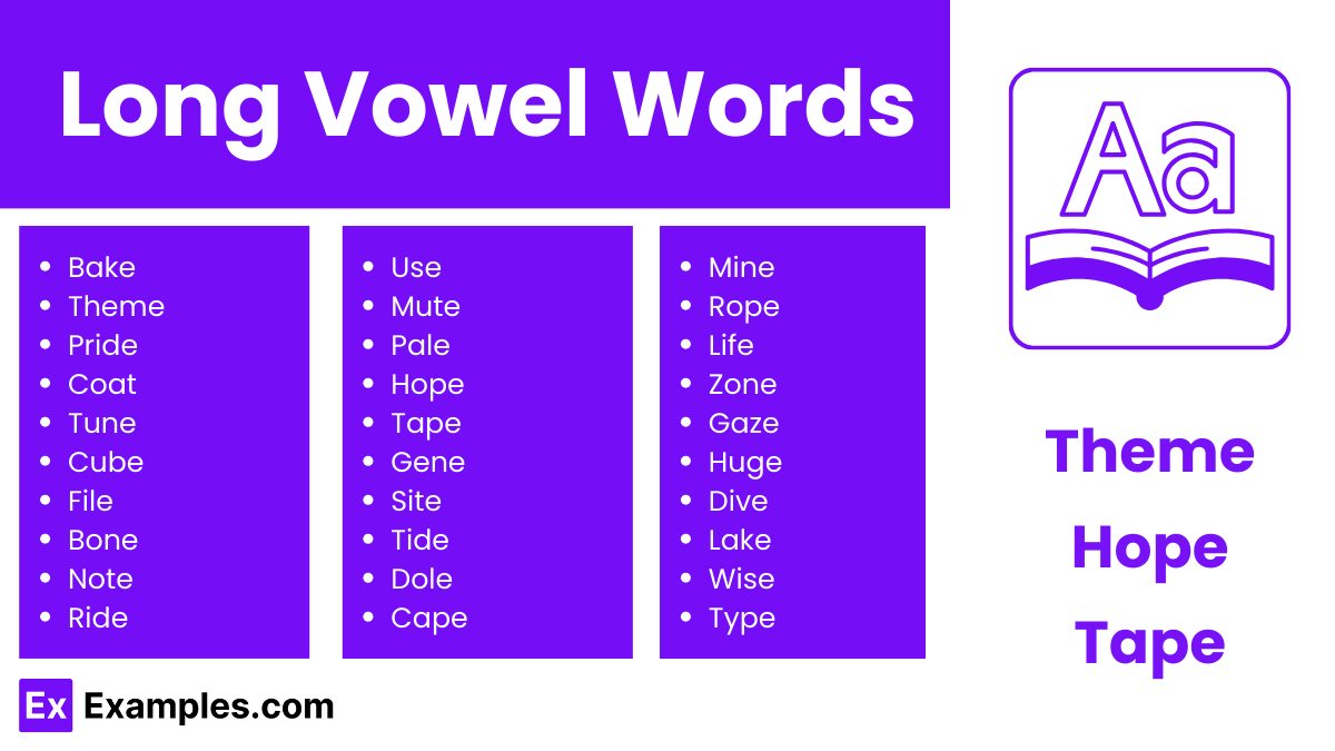 long vowel words 