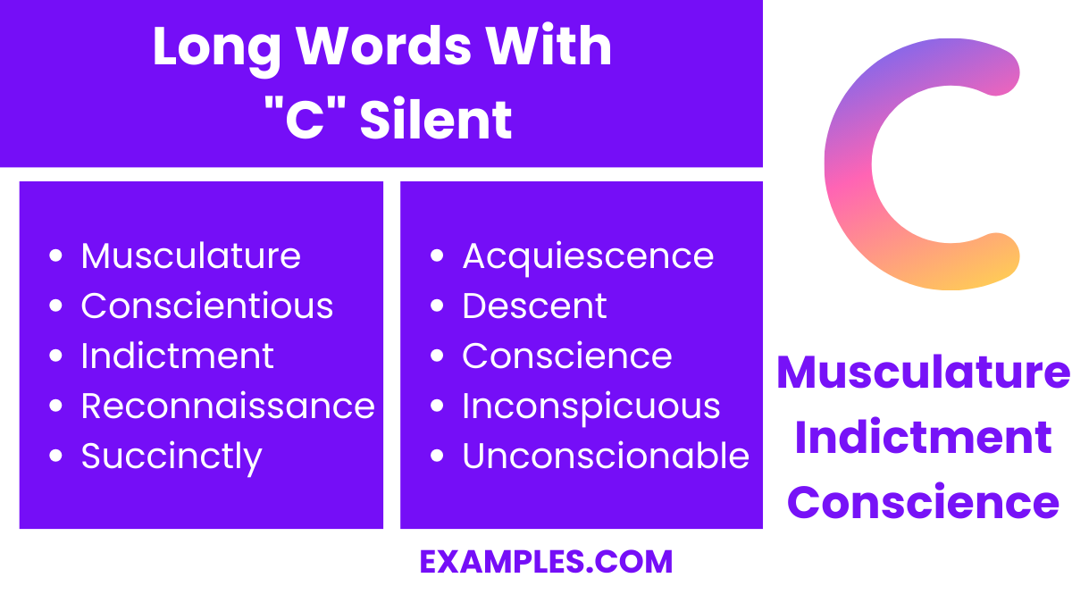 long word with c silent