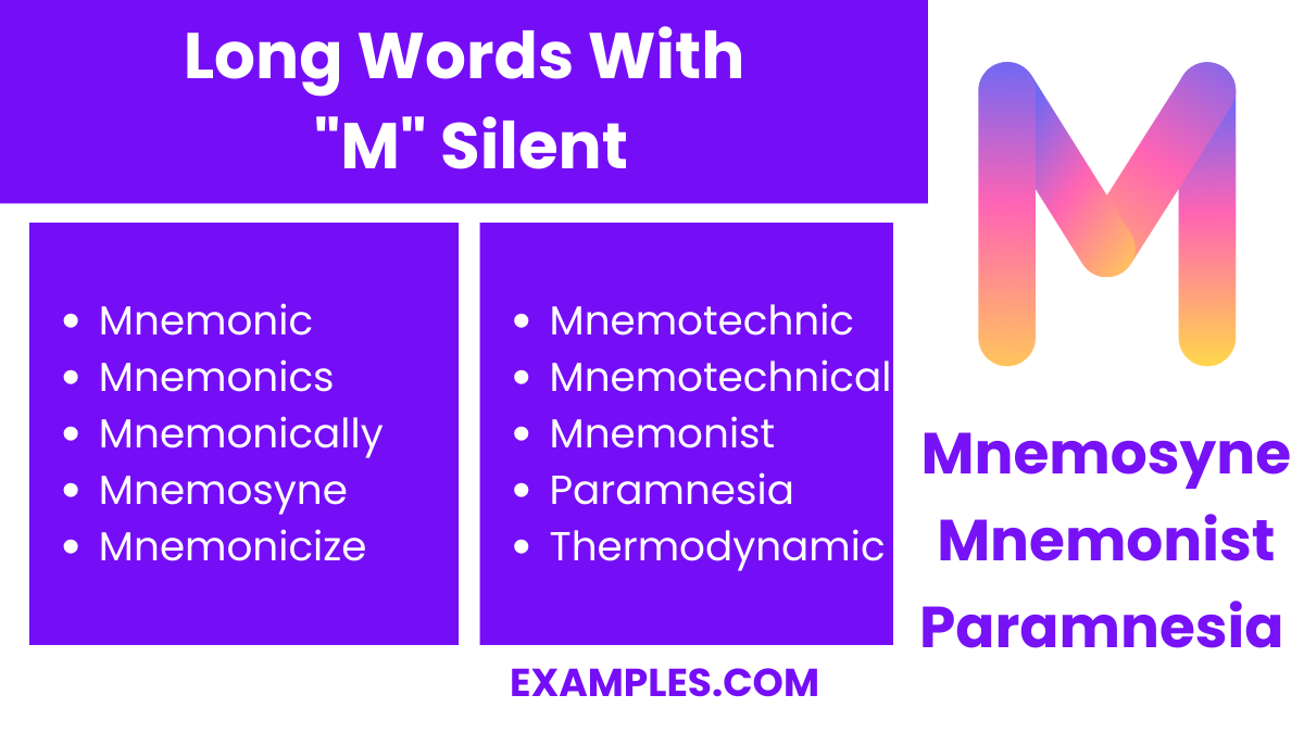 long words with m silent