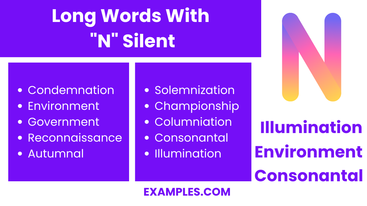 long words with n silent