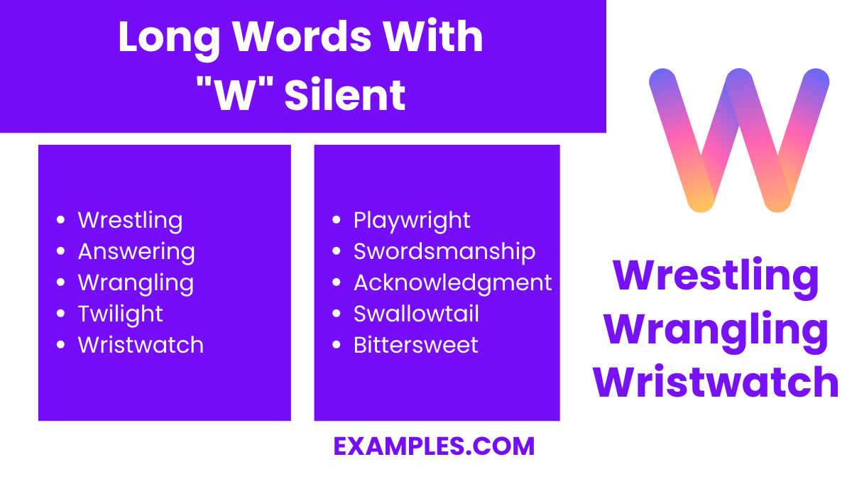 long words with w silent