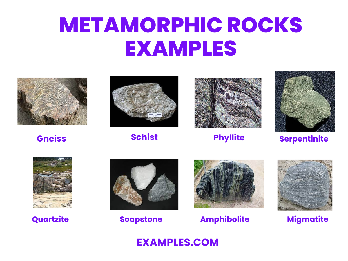 metamorphic rocks examples