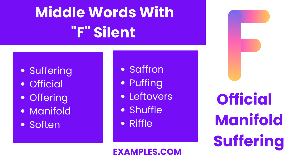 middle words with f silent