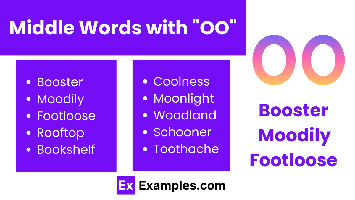 middle words with oo