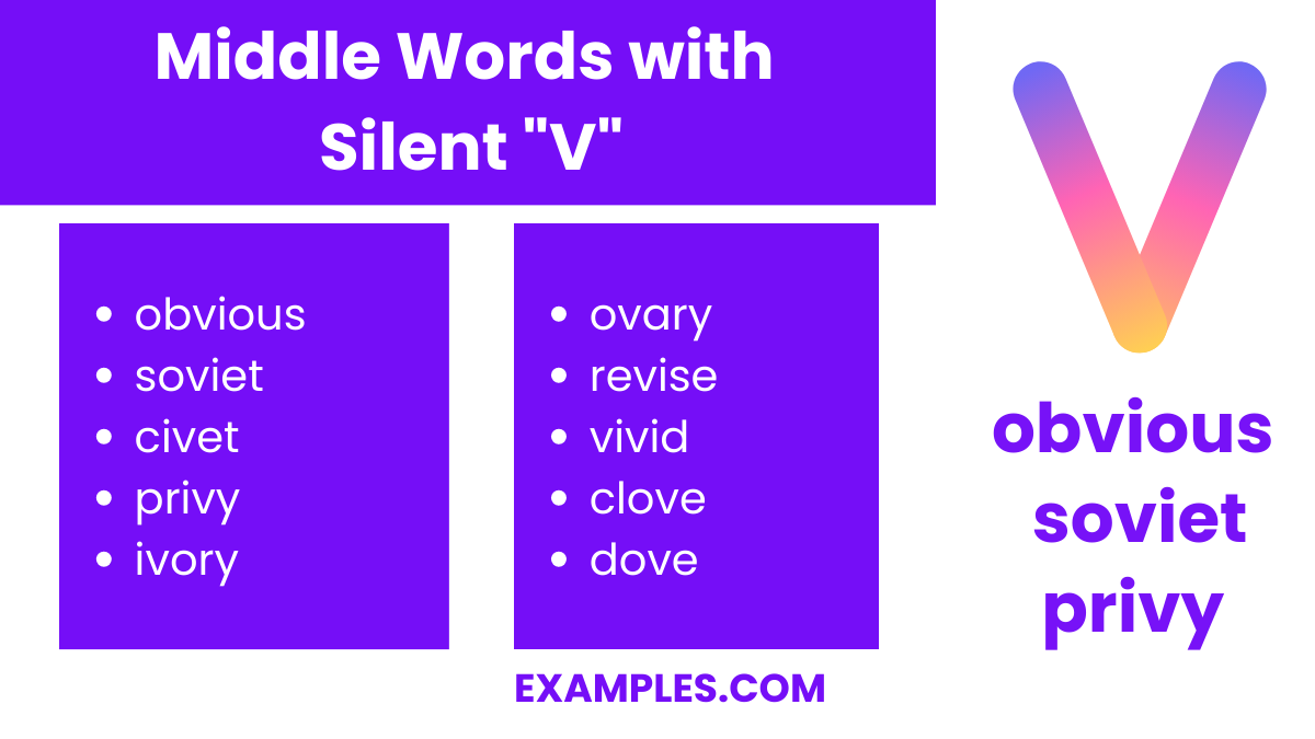 middle words with silent v 1 1