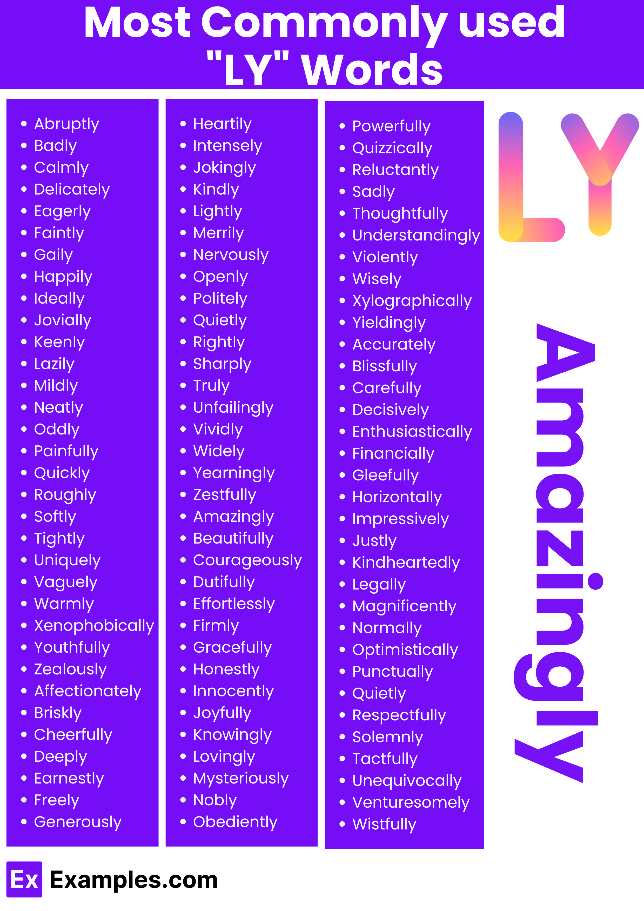 450+ LY Words: Meaning , PDF