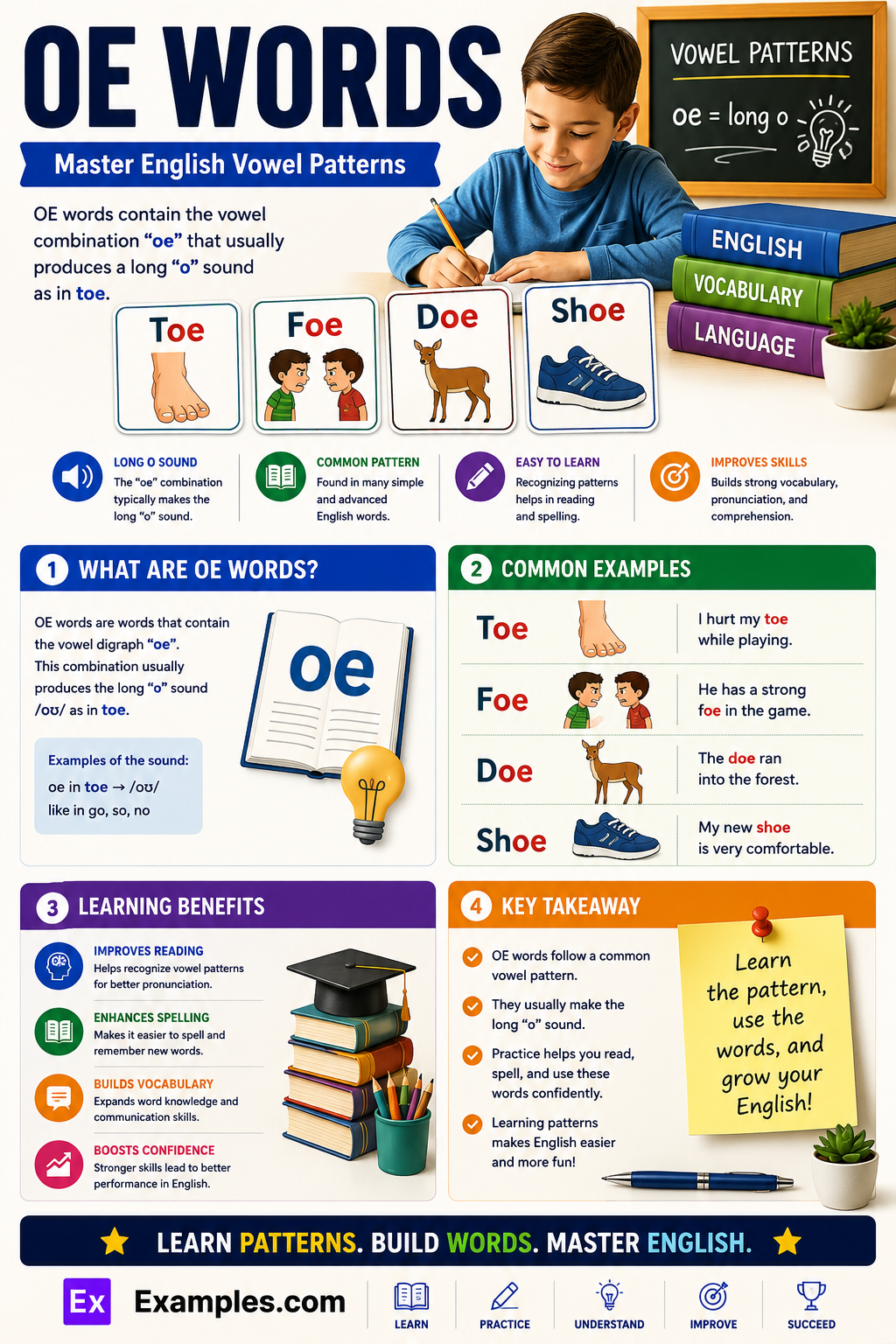 450+ OE Words List, Meaning, PDF
