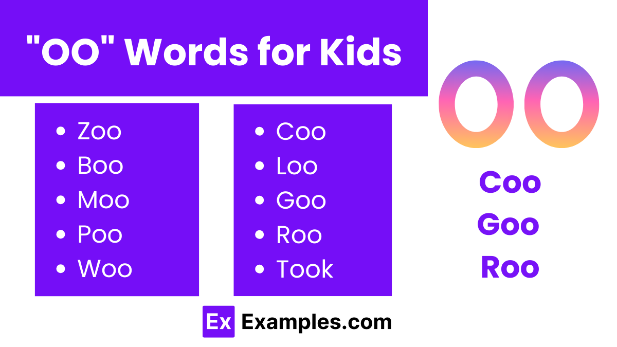 oo words for kids