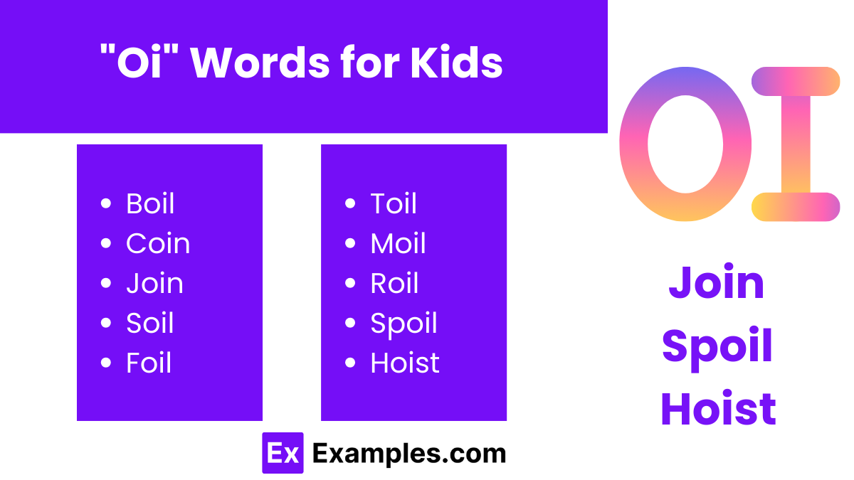 oi words for kids