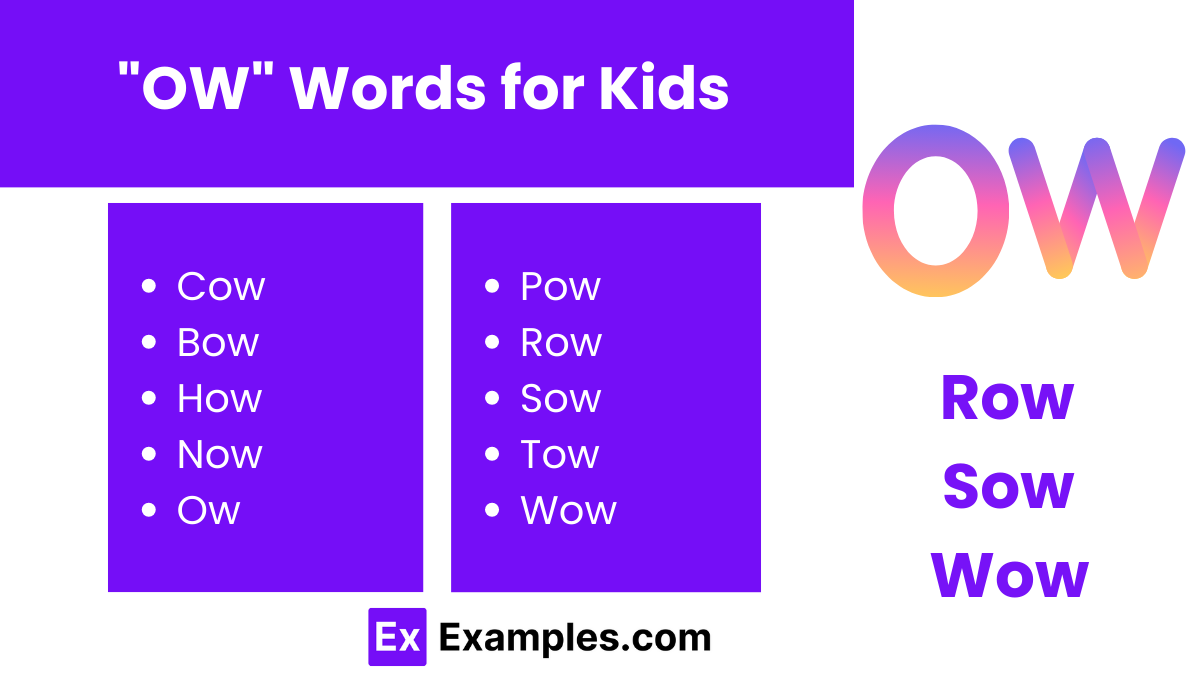 ow words for kids