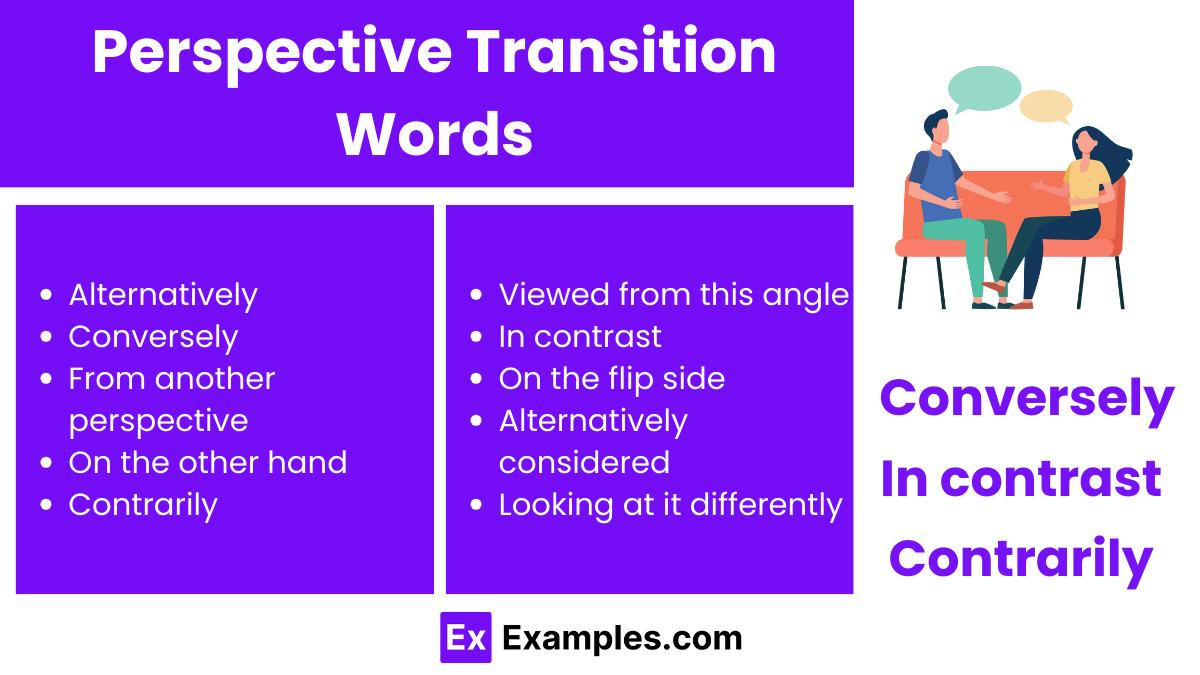 perspective transition words
