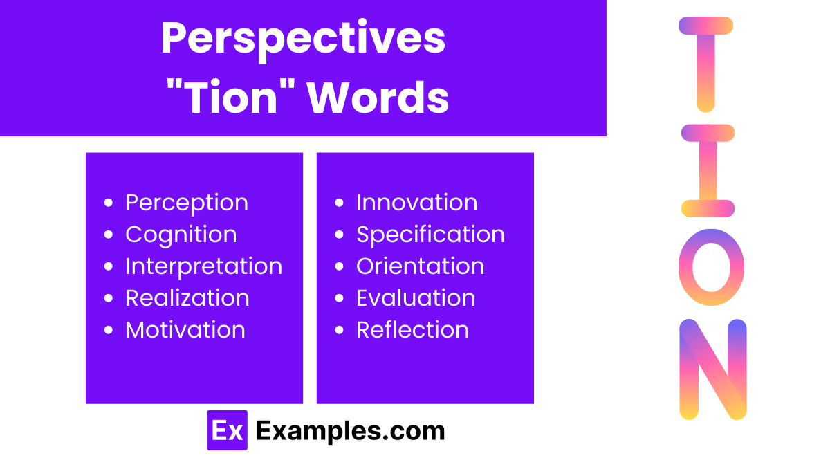 perspectives tion words 2