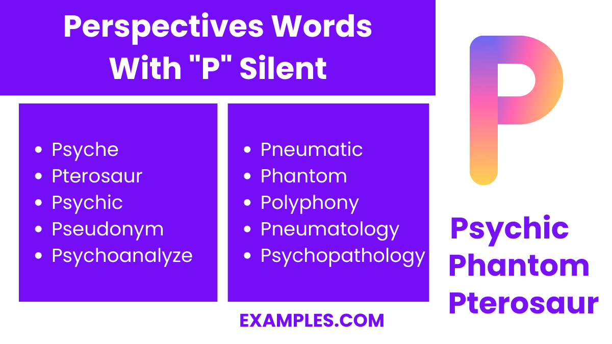 450+ P Silent Words: Meaning , PDF