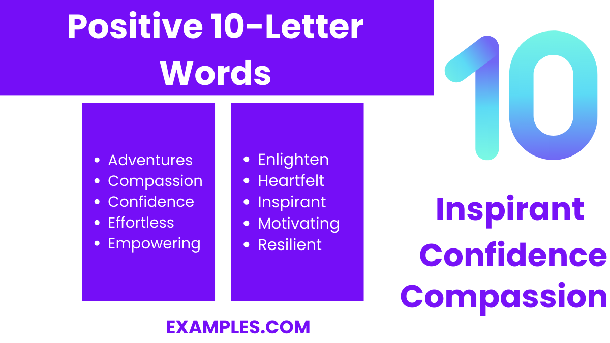 positive 10 letter words