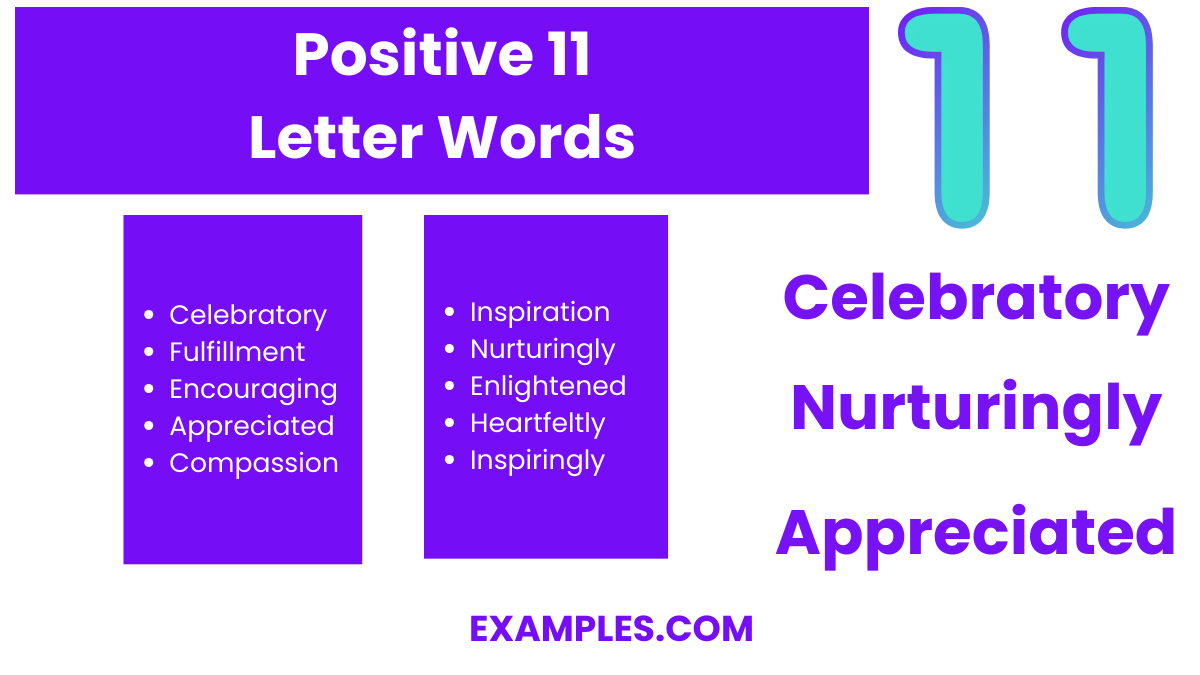 positive 11 letter words