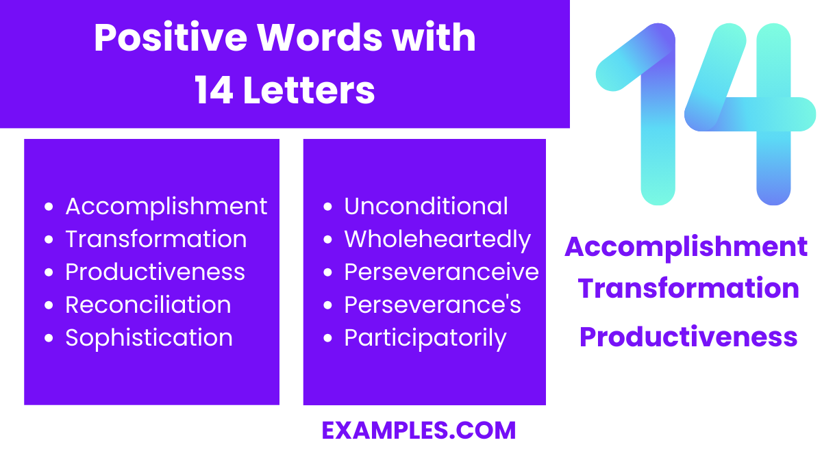 positive words with 14 letters