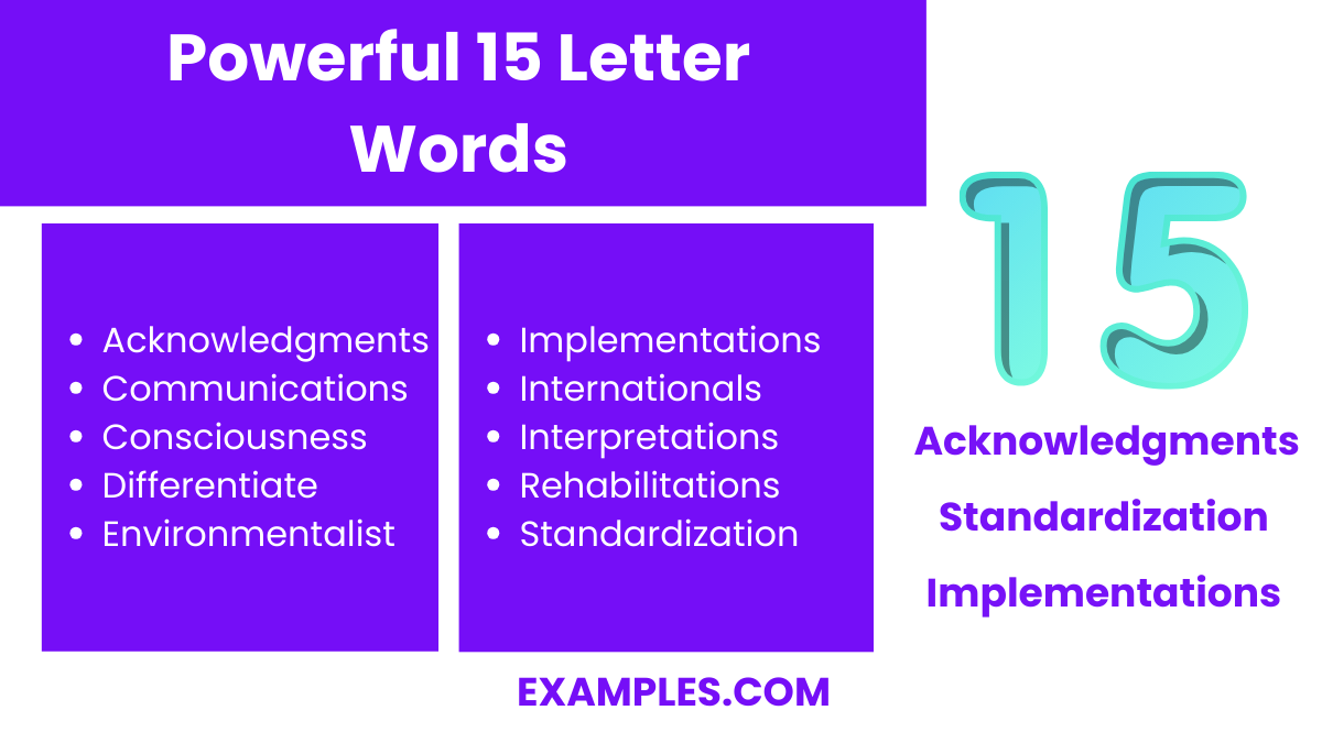 powerful 15 letter words