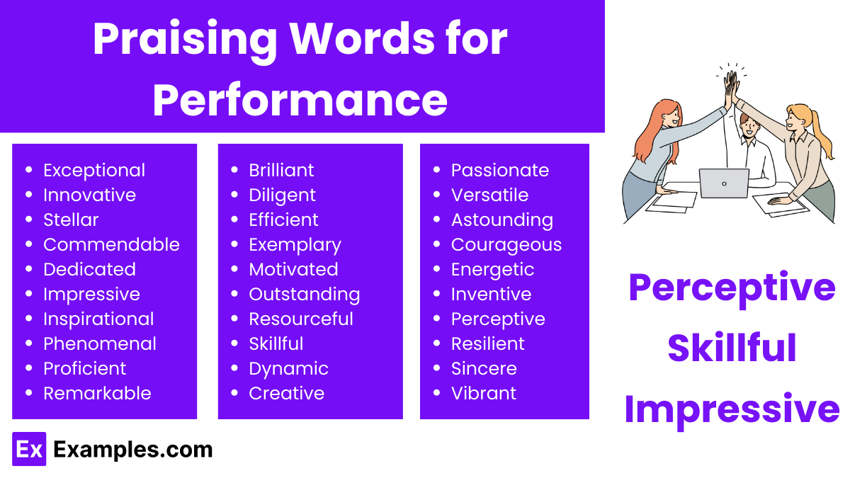praising words for performance