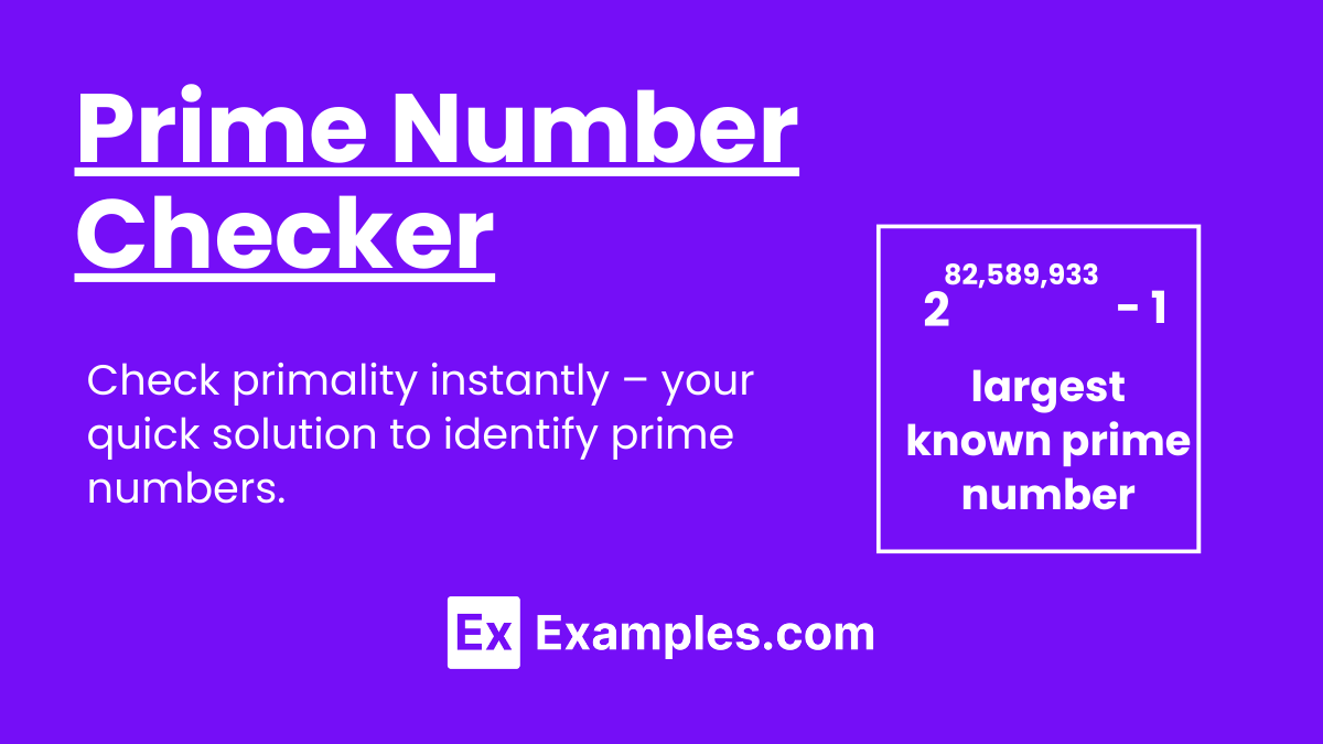 Prime Number Checker