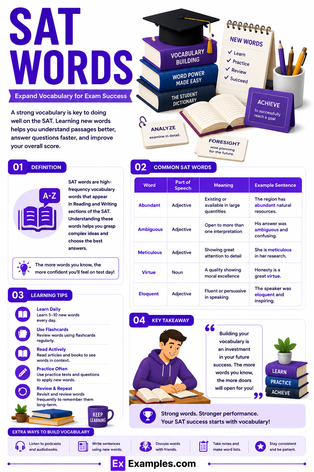 450+ Sat Words List, Meaning, PDF
