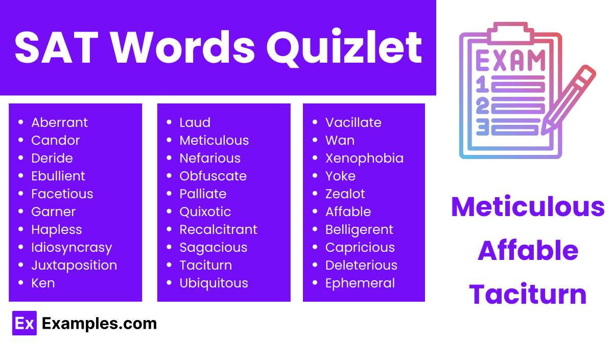 sat words quizlet