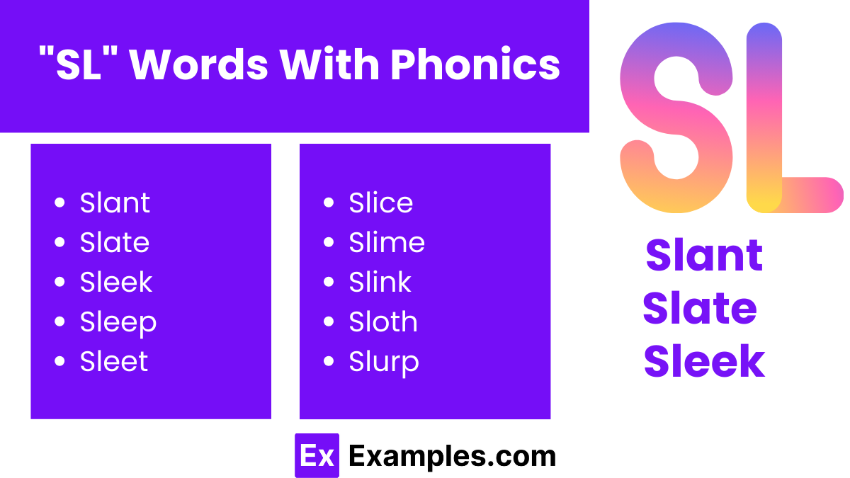 sl words with phonics