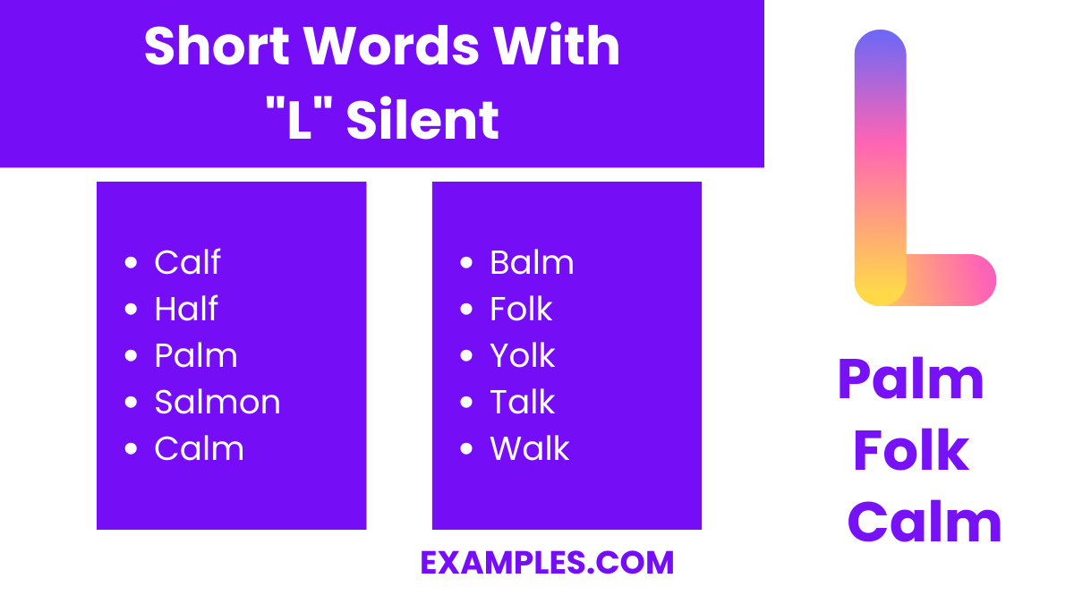 450+ L Silent Words Meaning , PDF