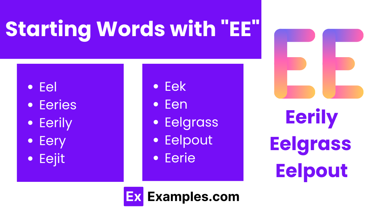 starting words with ee