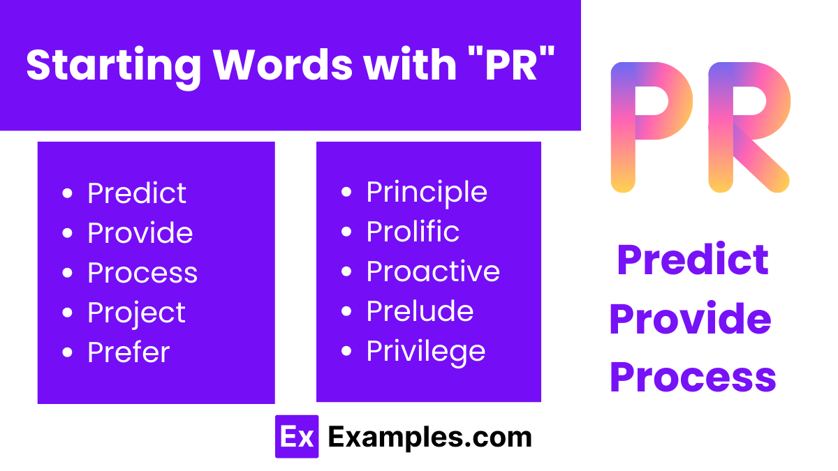 starting words with pr