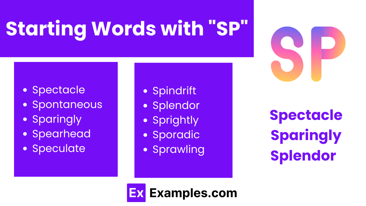 starting words with sp
