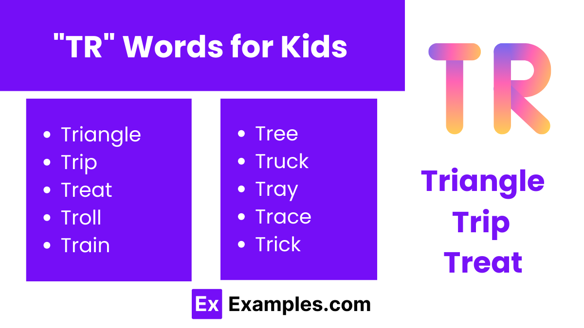 tr words for kids