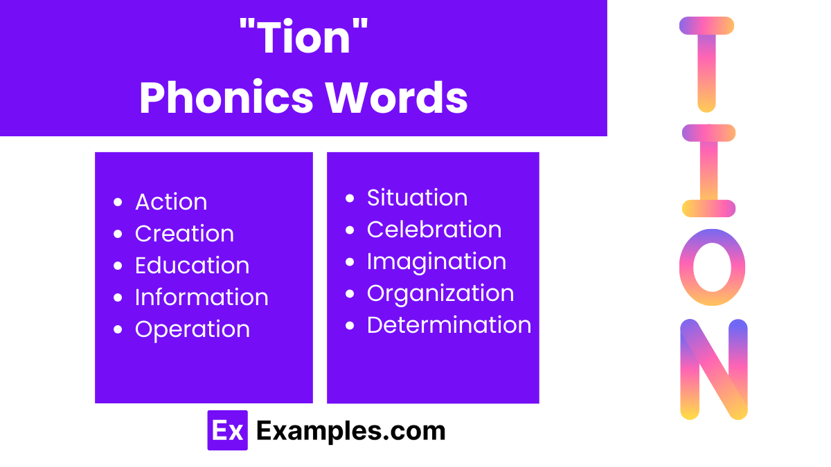 tion phonics words 3