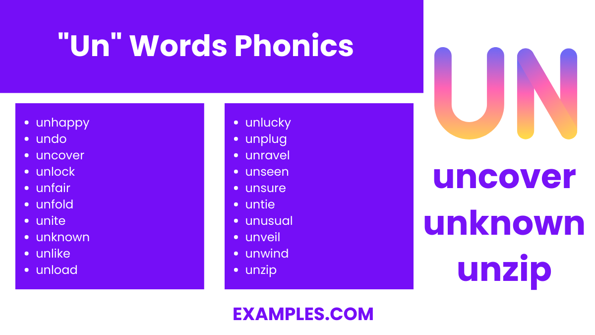 un words phonics