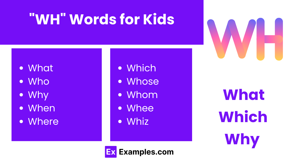wh words for kids