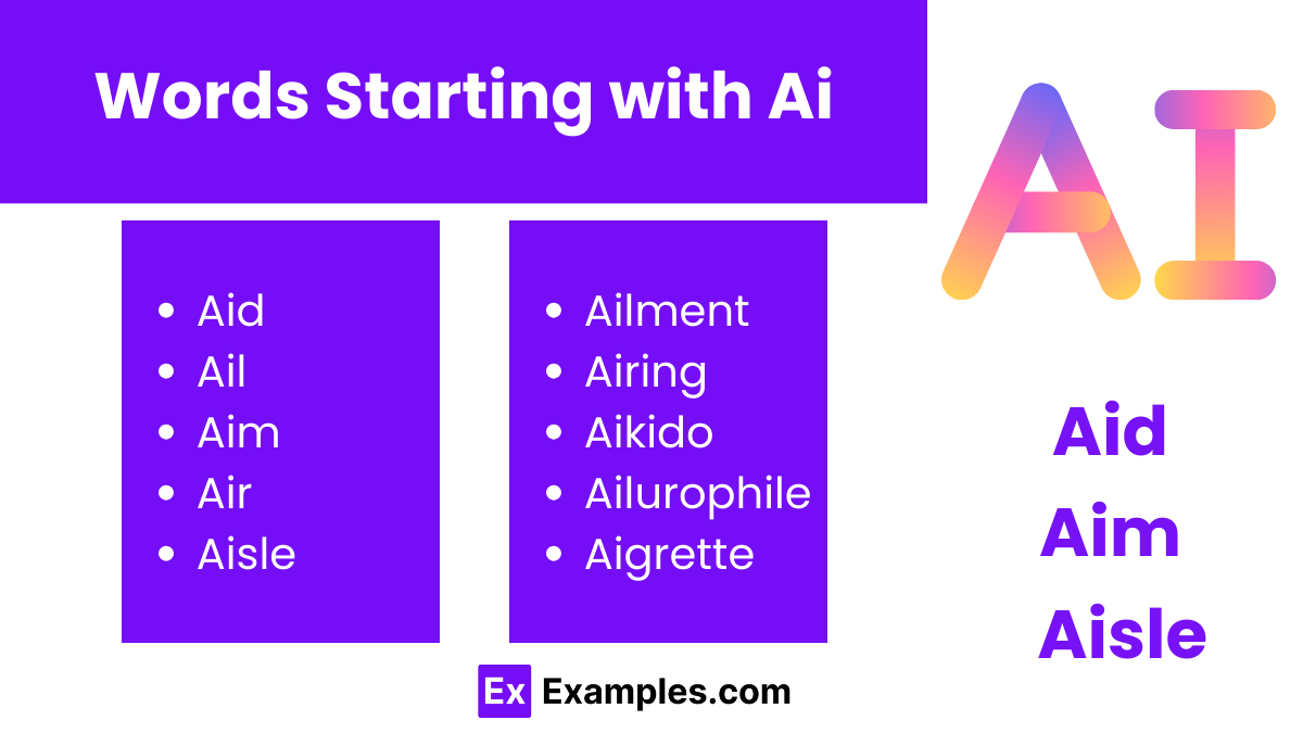 word starting with ai