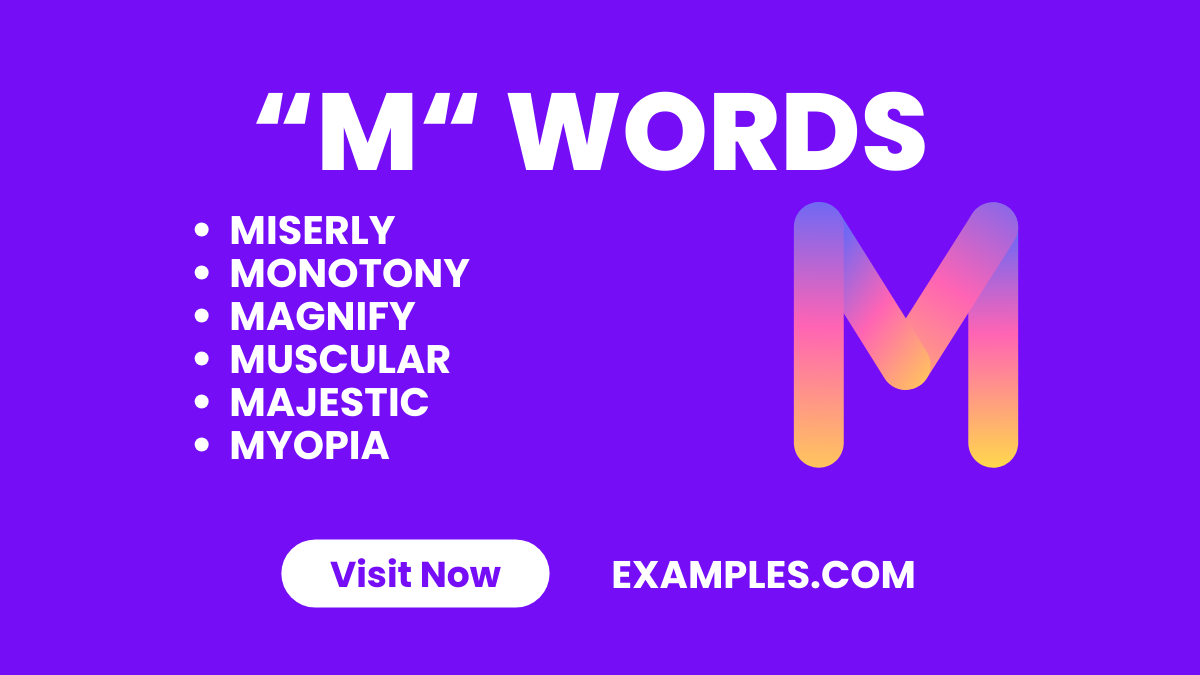 Words M