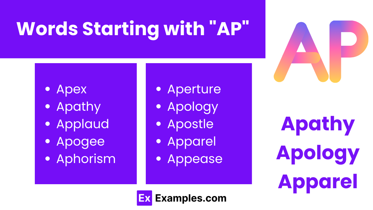 words starting with ap