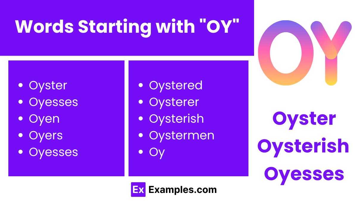 words starting with oy