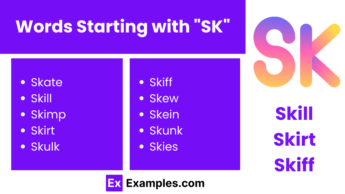words starting with sk
